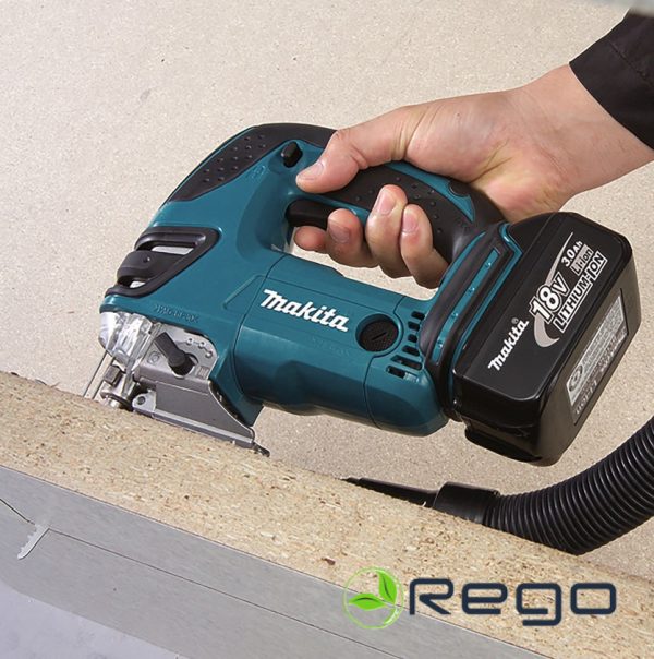 Makita DJV180Z Figūrzāģis 18V + 6 asmeņi, bez akumulatora,bez lādētāja