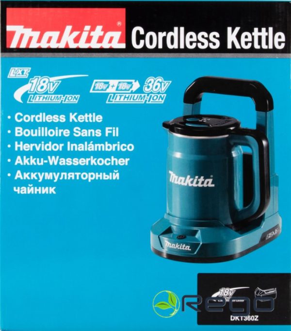 Makita DKT360Z Tējkanna LXT, 18V X2 bez akumulatora un lādētāja