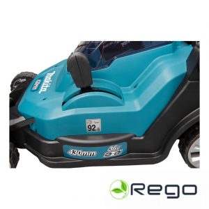DLM432Z-1.jpg Makita DLM432PT2 Akumulatora mauriņa pļaujmašīna 43cm. 50 L