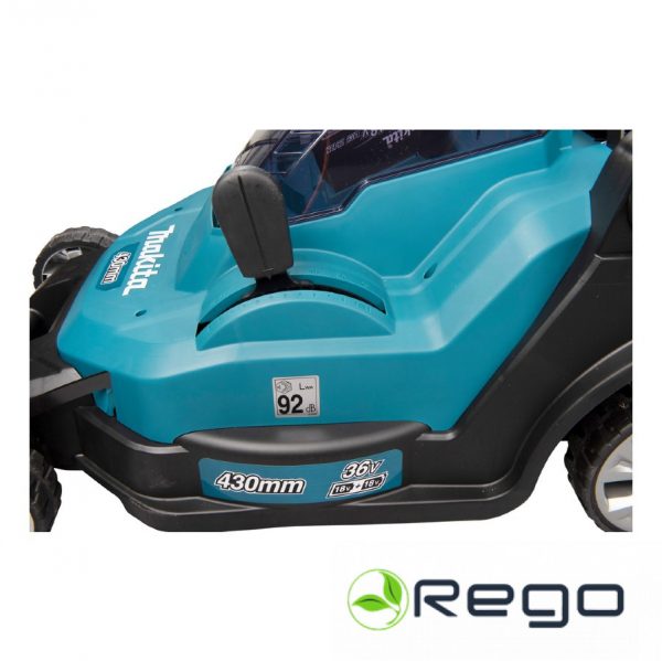 Makita DLM432PT2 Akumulatora mauriņa pļaujmašīna 43cm. 50 L