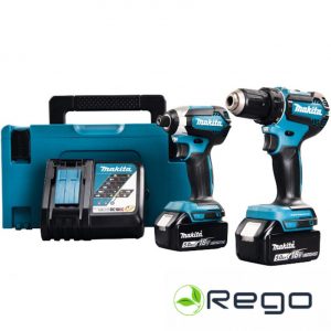 Makita DLX2289TJ Instrumentu komplekts 2x5.0Ah