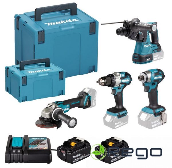 DLX4200JX1.jpg Makita DLX4200JX1 Instrumentu komplekts (DDF489+DGA504+DHR242+DTD173)