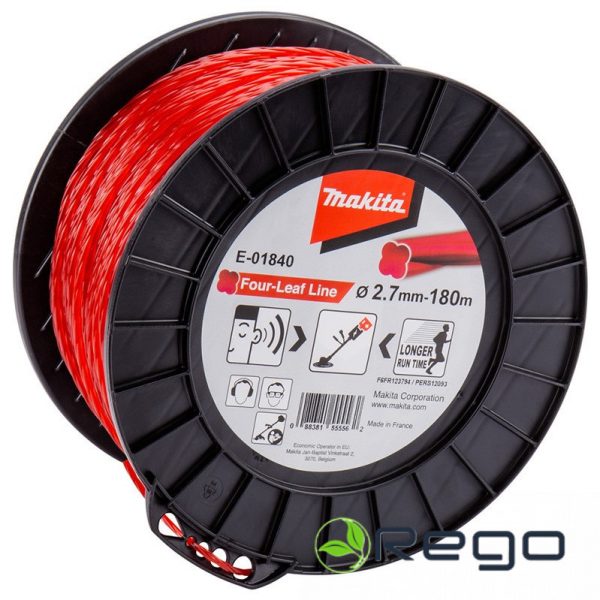 Makita trimmeraukla 2.7mm/180m sarkana (E-01840)