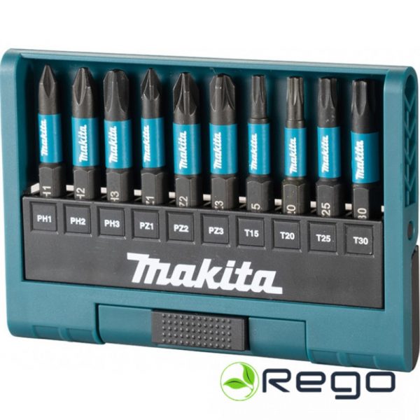 E-12011.jpg Makita Skrūvjgrieža uzgaļi, 10gab. IMPACT BLACK (E-12011)