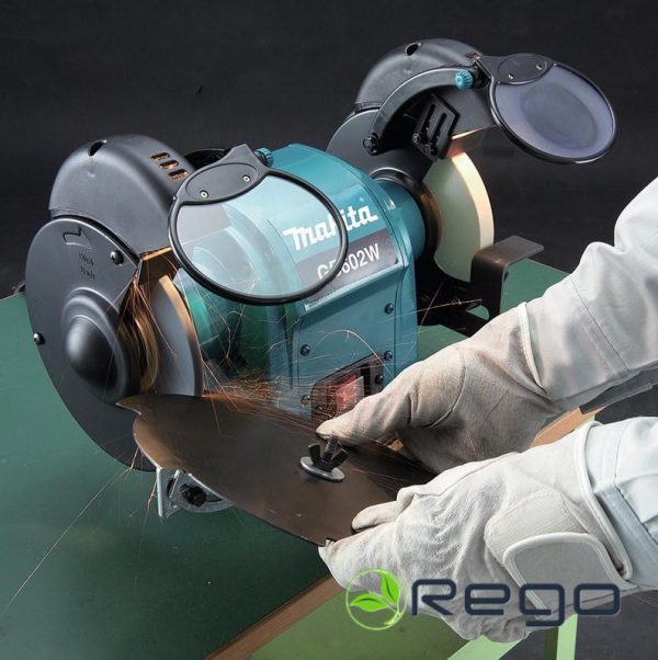 Makita Elektriskā divripu slīpmašīna 250W, 150mmx16x12,7mm GB602W