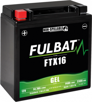 Akumulators zāliena traktoriem fulbat 12V, 14,7Ah, 210 A