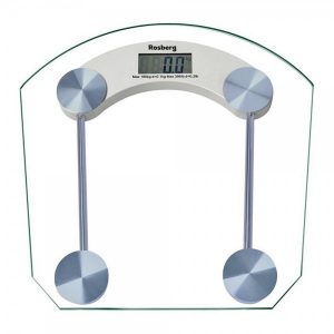 Rosberg 555551650B ķermeņa svari, stikls 4 ciparu LCD, 180 kg