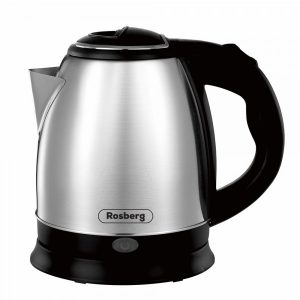Elektriskā tējkanna Rosberg 555R51230J, 1500W, 1L, nerūsējošā tērauda korpuss