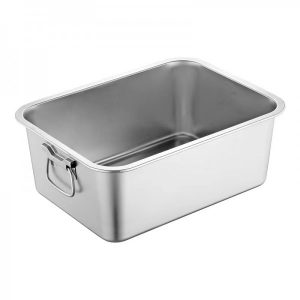 Cepamforma Rosberg 51222K4515, taisnstūrveida ar rokturiem, 45×35×15 cm, nerūsējošais tērauds
