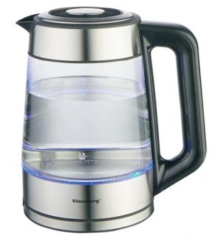 Elektriskā tējkanna Klausberg KB 7888 digitālais temperatūras displejs 1.7L jauda 2200W