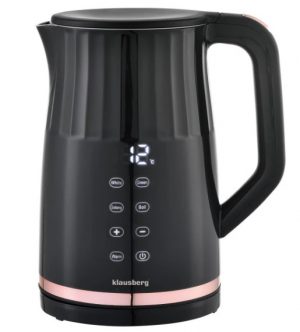 Elektriskā tējkanna Klausberg KB 7896,  LED temperatūras panelis,  tilpums 1,7L, jauda 2200W