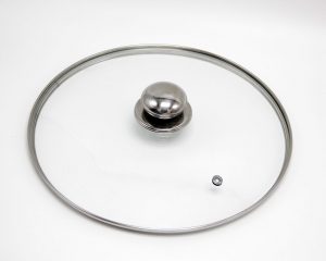 Stikla vāks ar nerūsējošā tērauda rokturi, 28 cm, 3026, Michelino