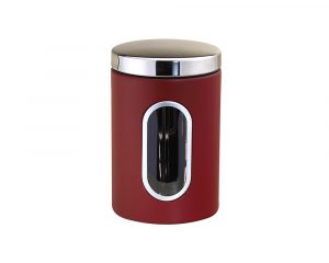 Nerūsējošā tērauda uzglabāšanas trauks, sarkans, 2.5L, Ø 13 × 21 cm, 46316, Michelino