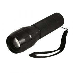 LED alumīnija lukturītis, 3 vati, melns, 3 apgaismojuma režīmi, 4002711, Heitech