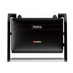 Elektriskais grils, Rosberg R51442J, 1300 W, Nelīpošas plāksnes, Melns