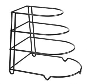 Organizators, 25,5 × 21,5 × 27,5 cm, 4 līmeņu pannas turētājs, Kinghoff tērauds, KH 1582