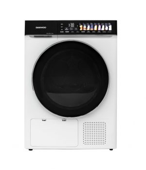 Daewoo DDR HS9E žāvētājs, 9 kg, siltumsūknis, skārienjutīgas pogas, melns vadības panelis ar lielām