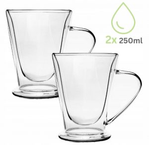 Dubultsienu stikla krūžu komplekts (2 gab.), 250 ml katra, Kamille, 9019