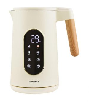 Elektriskā tējkanna, 1.7L, 2200W, bēša/rozā zelta, Klausberg, KB 9005