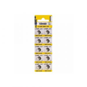 VINNIC Alkaline baterijas. 10 gab komplekts (LR43 -AG12)