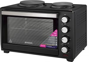 Cepeškrāsns ar kovekciju un divām sildvirsmām BROCK TO 4802 BK 48L 2000W