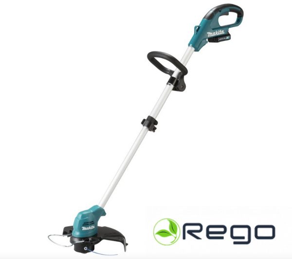 ur100dwaex.jpg Makita UR100DWAEX Akumulatora trimmeris, 2x2.0Ah 12V