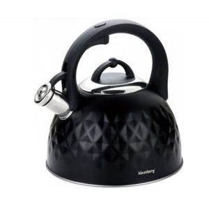 Tējkanna, tradicionālā, tērauda, 3L, melna Klausberg KB7550