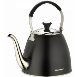 Tējkanna, ar infūziju, 1.1L melns Klausberg KB 7570