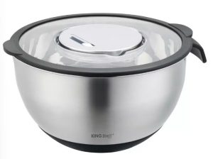 Tērauda bļoda ar vāku, daudzfunkcionāla, menla, tilpums 5l , KINGHoff , KH 1861
