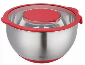 Tērauda bļoda ar ar 3 veidu rīvēm, tilpums 5l , KINGHoff KH 1889