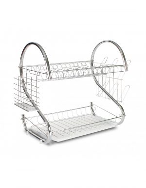 Trauku žāvētājs Rosberg R53000H, hromēts, 2 līmeņi, 40x25x39cm