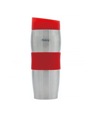 Termokrūze, 0,380 l, dubultsienu, nerūsējošā tērauda, sarkana, Rosberg R52011C