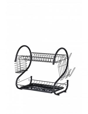 Trauku žāvētājs Rosberg R53000H, melns, 2 līmeni, 40x25x39cm