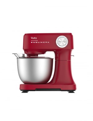 Planetārais mikseris ar nerūsējošā tērauda bļodu Voltz OV51115I, 800W,3.5 litri 3 maisītāji, sarkans