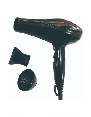 Matu fēns ar difuzoru Rosberg R51100OD 2200W, melns/bronzas krāsā