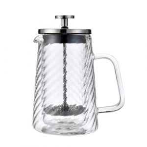 Virzuļa tipa kafijas/tējas pagatavotājs, stikla, 0,35 L, Klausberg, KB 7762