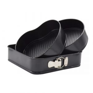 Klausberg melnās kūku formas, 3 gab. komplekts, KB 7184