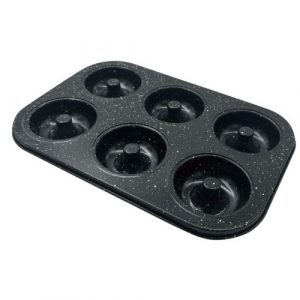 Cepšanas forma, metāla, 6 kēksiņiem, ar nepiedegošu pārklājumu, melna, 26,5x17,5 cm, Klausberg, KB 7