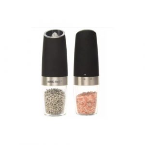 Divu gravitācijas sāls un piparu dzirnaviņu komplekts, 2*50 ml, Kinghoff, KH 1618