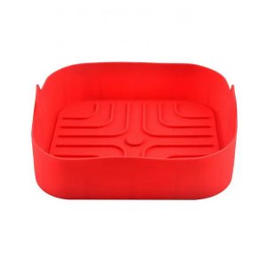 Silikona ieliktnis  AirFryer Rosberg R51980SS, 20,5x20,5x5,5cm, sarkans
