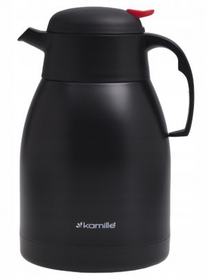 Nerūsējošā tērauda termoss 1,5 L, melns, 2218, KAMILLE