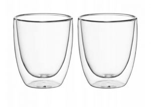 Komplekts no 2 dubultsienu stikla glāzēm 300 ml, 9004, KAMILLE