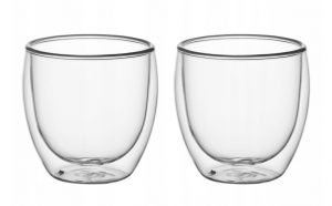 Komplekts no 2 dubultsienu stikla glāzēm 250 ml, 9011, KAMILLE