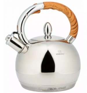 Tradicionālā tējkanna 3L, sudraba krāsā, Kinghoff,KH 3778