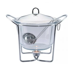 Ēdiena sildītājs, stikls-tērauds, 4L, Kinghoff, KH 1413