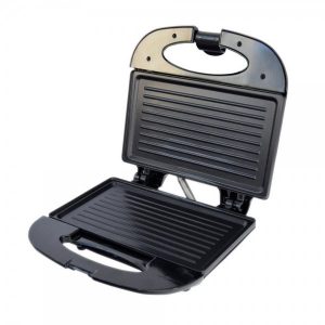 Rosberg 55551442AB, 2 šķēļu karstmaižu pagatavotājs, 800W, Grila plāksnes, Melns