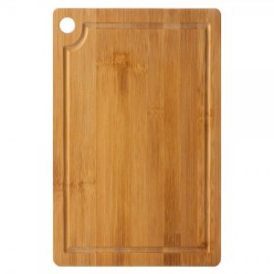 Bambusa griešanas dēlis Rosberg 55R51635DS, 22×15×1,0 cm, divpusējs