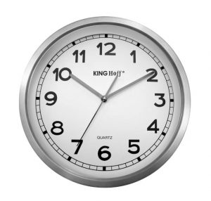 Sienas pulkstenis, nerūsējošais tērauda korpuss, Ø30 cm, KH 5025, Kinghoff