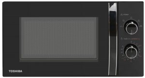 Mikroviļņu krāsns Toshiba MW MM20PBK, 20 L, ar mehānisko vadību, 800 W jaudu