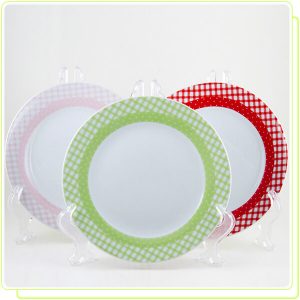 Porcelāna šķīvju komplekts. 6 gb, Ø 26 cm. Krāsa - zaļa, MAESTRO, MR 10009 04 GR